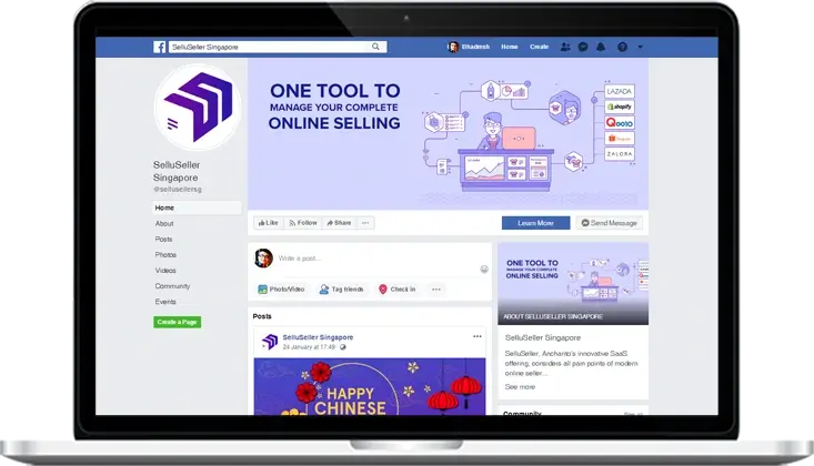 Facebook Page Screenshot