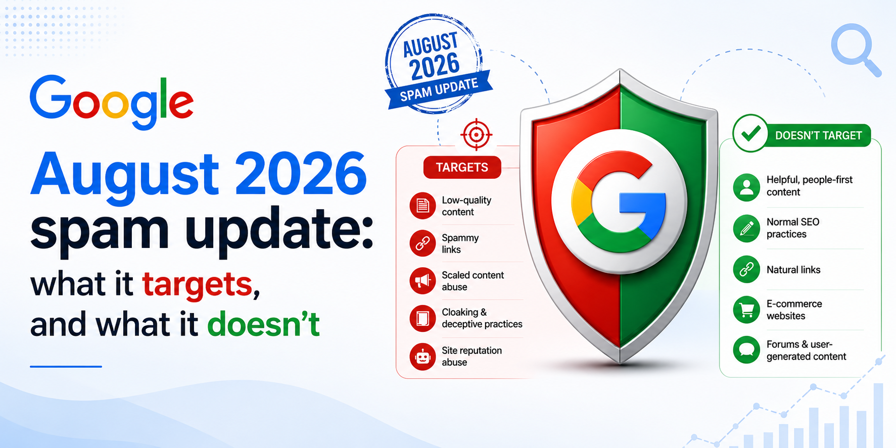 Google August 2026 spam update: what it targets, and what it doesn’t